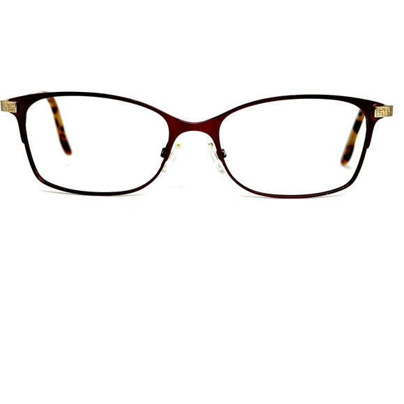 BCBGMAXAZRIA ANITA Wine Womens Rectangular Eyeglasses Frames 52-16-135 H13647 - Picture 1 of 7